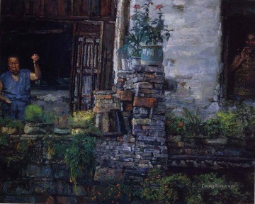 yi021D 中国の画家 チェン・イーフェイの中国の風景 Oil Paintings